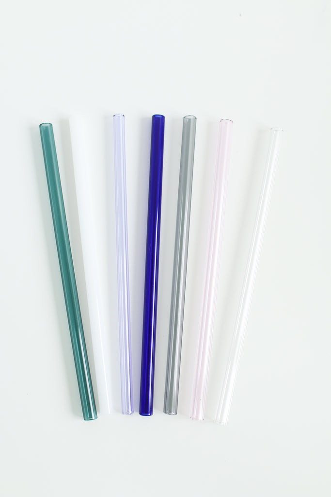 Clear Reusable Glass Straws