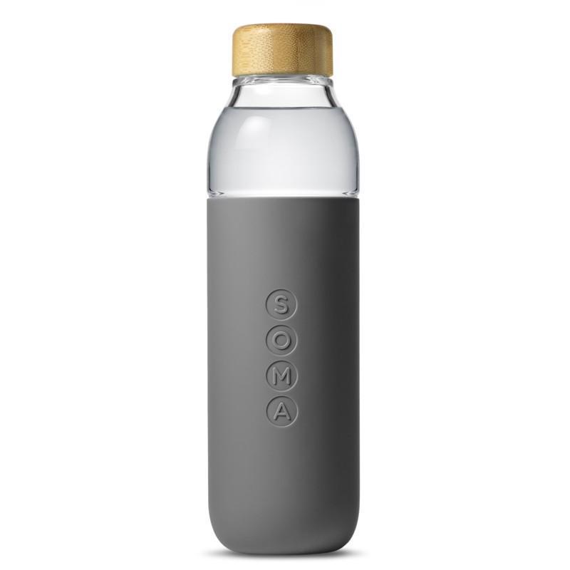 Soma - V.2 Glass Water Bottle with Easy Grip Protective Sleeve Mint - 17  oz. 