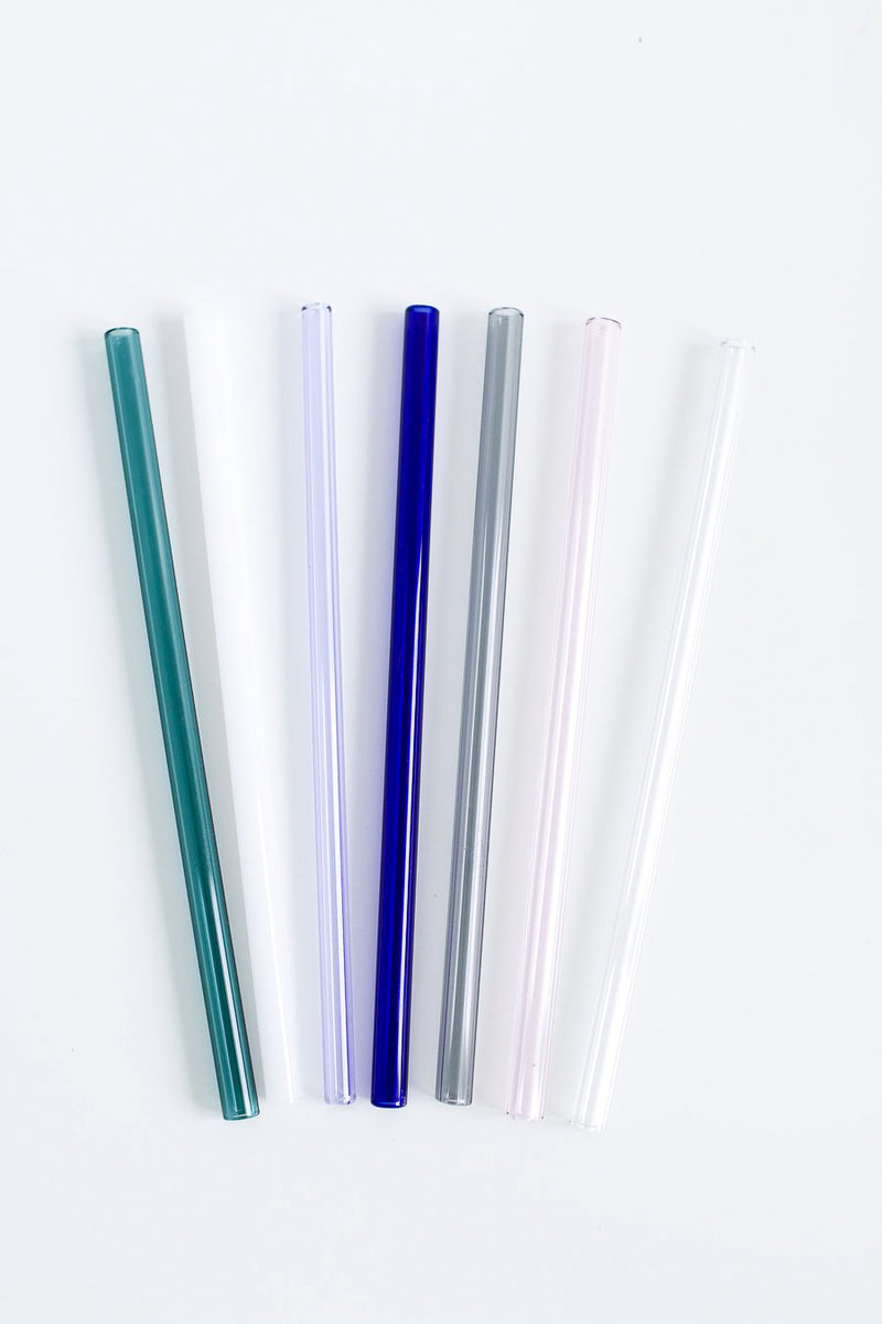 Bendy GLASS STRAW Reusable Straws Bendy Straws Eco Friendly Straws Glass  Straws Blue Straws Pink Straws Unique Gift 